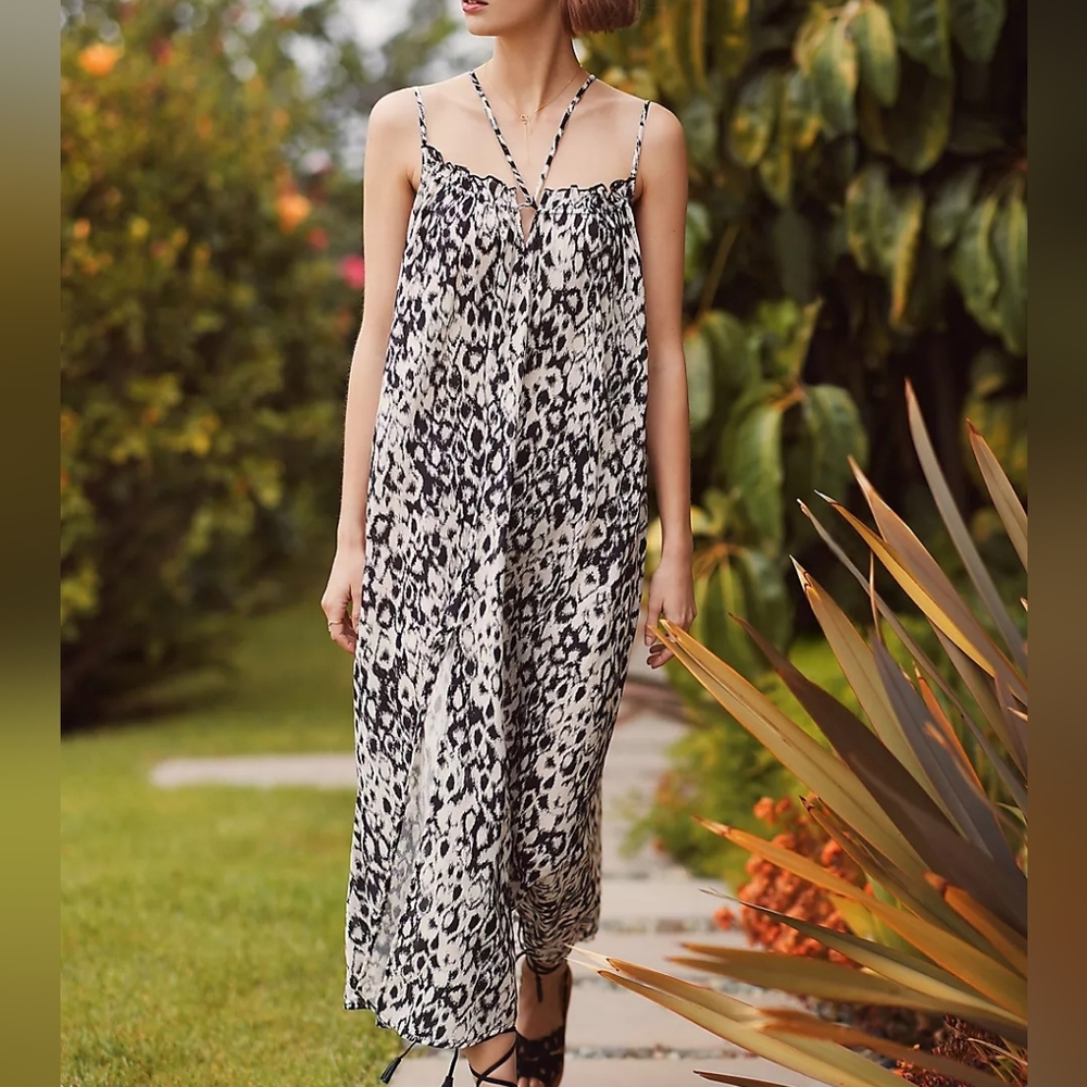Anthropologie Strappy Midi Dress Size M